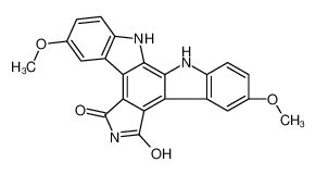 12,13-dihydro-3,9-dimethoxy-5H-indolo[2,3-a]pyrrolo[3,4-c]carbazole-5,7-(6H)-dione