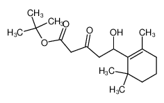 157552-18-6 tert-butyl 5-hydroxy-3-oxo-5-(2,6,6-trimethylcyclohex-1-en-1-yl)pentanoate