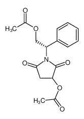(S)-1-<2-(Acetyloxy)-1-phenylethyl>-3-(acetyloxy)-pyrrolidine-2,5-dione 135457-87-3