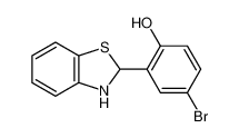 4-bromo-2-(2,3-dihydro-1,3-benzothiazol-2-yl)phenol 6266-12-2