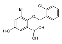 (3-Bromo-2-((2-chlorobenzyl)oxy)-5-methylphenyl)boronic acid 849052-17-1