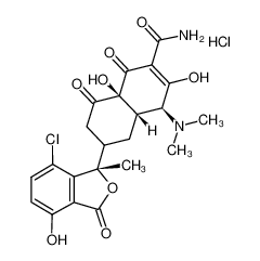 (4S,4aS,6S,8aR)-6-[(1S)-7-chloro-4-hydroxy-1-methyl-3-oxo-2-benzofuran-1-yl]-4-(dimethylamino)-1,8a-dihydroxy-3,8-dioxo-4a,5,6,7-tetrahydro-4H-naphthalene-2-carboxamide 96%