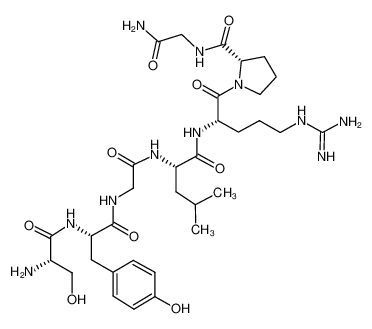 1-[2-[[2-[[2-[[2-[(2-amino-3-hydroxypropanoyl)amino]-3-(4-hydroxyphenyl)propanoyl]amino]acetyl]amino]-4-methylpentanoyl]amino]-5-(diaminomethylideneamino)pentanoyl]-N-(2-amino-2-oxoethyl)pyrrolidine-2-carboxamide 51776-33-1