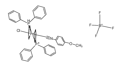 trans-{(PPh3)2Pd(CNC6H4-p-OMe)Cl}BF4 110313-86-5