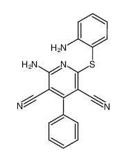 2-amino-6-(2-amino-phenylsulfanyl)-4-phenyl-pyridine-3,5-dicarbonitrile 79359-36-7