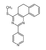 4-methylsulfanyl-2-pyridin-4-yl-5,6-dihydrobenzo[h]quinazoline 87568-91-0