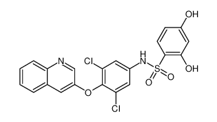 2,4-二氯-N-[3,5-二氯-4-(喹啉-3-基氧基)苯基]苯磺酰胺