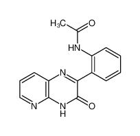N-[2-(3-oxo-4H-pyrido[2,3-b]pyrazin-2-yl)phenyl]acetamide 53493-77-9