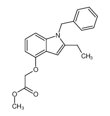 2-[[2-Ethyl-1-(phenylmethyl)-1H-indol-4-yl]oxy]acetic acid methyl ester