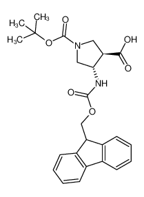 (3R,4S)-4-(9H-fluoren-9-ylmethoxycarbonylamino)-1-[(2-methylpropan-2-yl)oxycarbonyl]pyrrolidine-3-carboxylic acid 267230-44-4