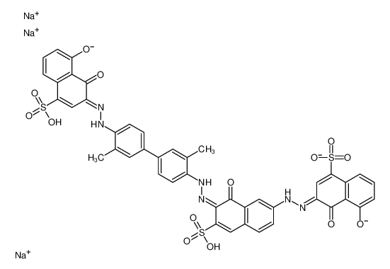 7082-31-7 structure, C44H29N6Na3O14S3