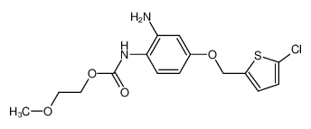 [2-Amino-4-(5-chloro-thiophen-2-ylmethoxy)-phenyl]-carbamic acid 2-methoxy-ethyl ester