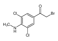 2-bromo-1-[3,5-dichloro-4-(methylamino)phenyl]ethanone 60677-16-9