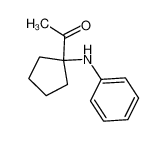 1-(1-anilinocyclopentyl)ethanone