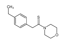 2-(4-ethylphenyl)-1-morpholin-4-ylethanethione 14182-64-0