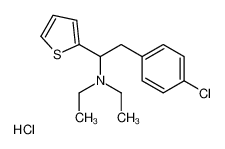 2-(4-chlorophenyl)-N,N-diethyl-1-thiophen-2-ylethanamine,hydrochloride 80154-72-9