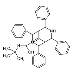 N-tert-butyl-9-oxo-2,4,6,8-tetraphenyl-3,7-diazabicyclo[3.3.1]nonane-3-carboxamide 82058-27-3