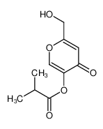 [6-(hydroxymethyl)-4-oxopyran-3-yl] 2-methylpropanoate 114031-96-8