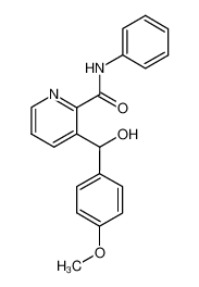3-[Hydroxy-(4-methoxy-phenyl)-methyl]-pyridine-2-carboxylic acid phenylamide 102729-89-5