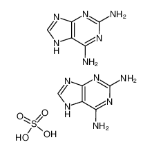 7H-purine-2,6-diamine,sulfuric acid,hydrate 69369-16-0