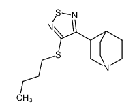 3-[4-(butylthio)-1,2,5-thiadiazol-3-yl]-1-azabicyclo-[2.2.2]octane 141593-42-2