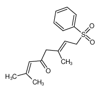 (E)-3,7-dimethyl-5-oxo-2,6-octadien-1-yl phenyl sulfone