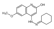 4-(2-cyclohexylidenehydrazinyl)-6-methoxy-1H-quinolin-2-one 649748-93-6