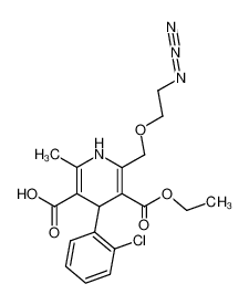 2-(2-azidoethoxy)methyl-5-carboxy-4-(2-chlorophenyl)-3-ethoxycarbonyl-6-methyl-1,4-dihydropyridine 120289-15-8