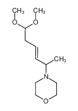 (E)-1,1-dimethoxy-5-morpholino-3-hexene 75066-93-2