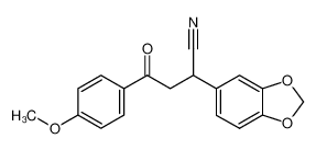 2-(1,3-benzodioxol-5-yl)-1-(4-methoxyphenyl)-4-oxobutyronitrile