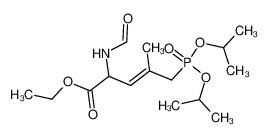 E-2-formylamino-4-methyl-5-diisopropylphosphono-3-pentenoic acid ethyl ester 122709-16-4