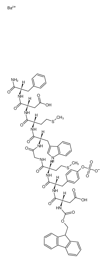 Fmoc-Asp-Tyr(SO3Ba0.5)-Met-Gly-Trp-Met-Asp-Phe-NH2