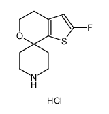 2-fluorospiro[4,5-dihydrothieno[2,3-c]pyran-7,4'-piperidine],hydrochloride