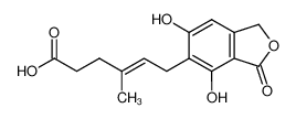 6-(4,6-dihydroxy-3-oxo-1,3-dihydro-isobenzofuran-5-yl)-4-methyl-hex-4-enoic acid