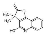 3,3-dimethyl-2-methylidene-5H-furo[3,2-c]quinolin-4-one 104654-88-8