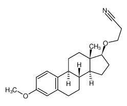 3-[(3-methoxy-13-methyl-6,7,8,9,11,12,14,15,16,17-decahydrocyclopenta[a]phenanthren-17-yl)oxy]propanenitrile