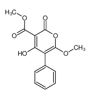 4-hydroxy-6-methoxy-2-oxo-5-phenyl-2H-pyran-3-carboxylic acid methyl ester