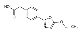2-[4-(5-ethoxy-1,3-oxazol-2-yl)phenyl]acetic acid 80589-78-2