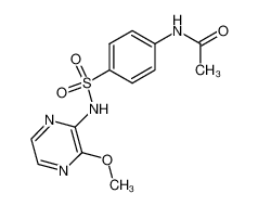 655-78-7 4-acetylamino-N-(3-methoxy-pyrazin-2-yl)-benzenesulfonamide