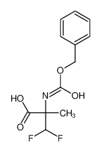 (2R)-3,3-difluoro-2-methyl-2-(phenylmethoxycarbonylamino)propanoic acid 182493-36-3