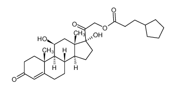 17-Hydroxycorticosterone 21.β.-cyclopentylpropionate 508-99-6