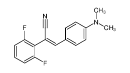 (Z)-2-(2,6-difluorophenyl)-3-[4-(dimethylamino)phenyl]prop-2-enenitrile