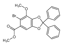 848772-94-1 6-bromo-7-methoxy-2,2-diphenylbenzo[1,3]dioxole-5-carboxylic acid methyl ester