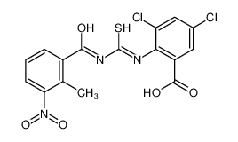 3,5-二氯-2-{[(2-甲基-3-硝基苯甲酰)硫代氨基甲酰]氨基}苯甲酸