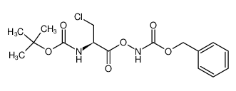 1-O-(benzyloxycarbamoyl)-(N-tert-butoxycarbonyl)-β-chloro-L-alanine 158220-90-7