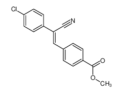 4-[2-(4-氯苯基)-2-氰基-乙烯基]苯甲酸甲酯
