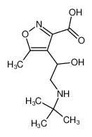 4-<2-(t-butylamino)-1-hydroxyethyl>-5-methyl-3-isoxazolecarboxylic acid 115697-81-9
