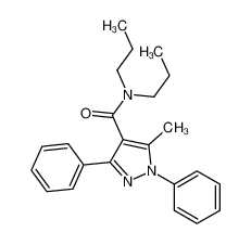5-methyl-1,3-diphenyl-N,N-dipropylpyrazole-4-carboxamide 125103-46-0