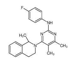 N-(4-fluorophenyl)-4,5-dimethyl-6-[(1S)-1-methyl-3,4-dihydro-1H-isoquinolin-2-yl]pyrimidin-2-amine