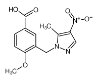 4-Methoxy-3-[(5-methyl-4-nitro-1H-pyrazol-1-yl)-methyl]benzoic acid
